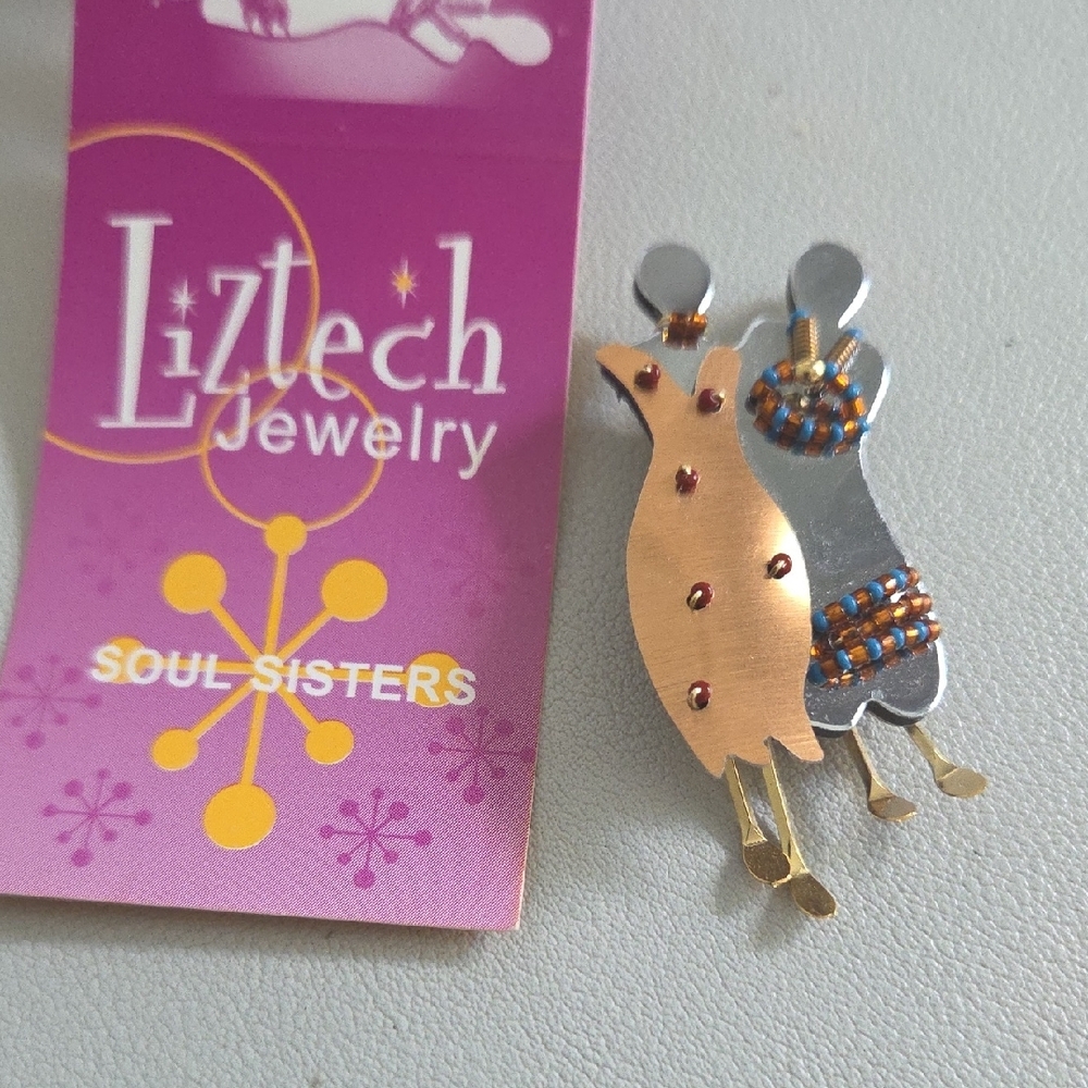 Liztech Jewelry Soul Sisters Pin - Signed 2008